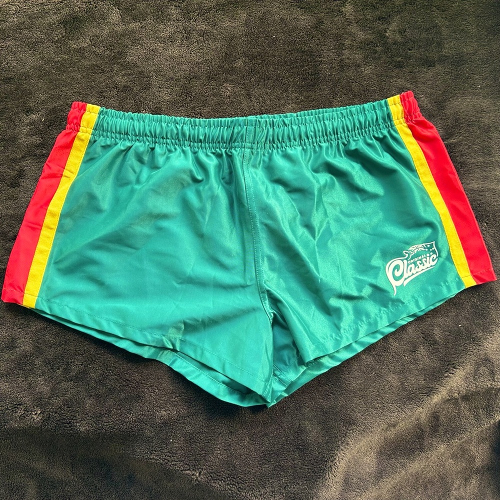 NWOT Aussiebum Rugby Blitz Shorts in Green. Men’s size XL
